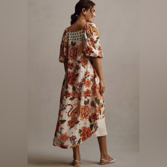 FARM Rio Tops - 🌴🦜FARM RIO🌴🦜NWT ANTHROPOLOGIE BEAUTIFUL FARM RIO LONG TUNIC TOP SIZE L